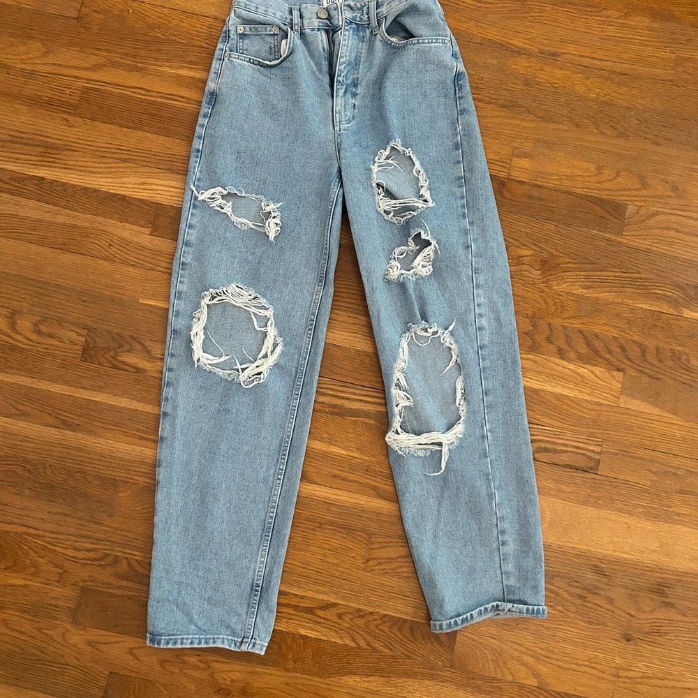 BDG Light Blue Distressed Boyfriend Jeans